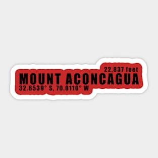 South America's Sentinel: Aconcagua Sticker